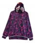 A BATHING APE（アベイシングエイプ）の古着「パーカー」｜パープル