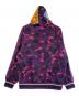 A BATHING APE (アベイシングエイプ) パーカー パープル サイズ:SIZE M 未使用品：35000円