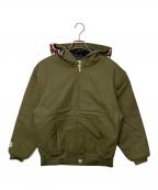 A BATHING APEアベイシングエイプ）の古着「SHARK WORK HOODIE JACKET/シャークワークフーデットジャケット」｜オリーブ