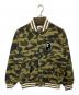 A BATHING APE（アベイシングエイプ）の古着「1ST CAMO VARSITY JACKET/ファースト カモ バーシティ ジャケット」｜オリーブ
