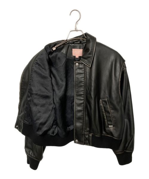 BAPY BY A BATHING APE（ベイピー バイ ア ベイシング エイプ）BAPY BY A BATHING APE (ベイピー バイ ア ベイシング エイプ) BAPY PU JACKET ブラック サイズ:M 未使用品の古着・服飾アイテム