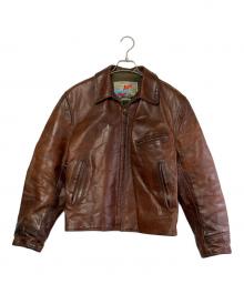 Aero LEATHER（エアロレザー）の古着「ホースレザージャケット」｜ブラウン