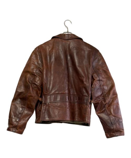 Aero LEATHER（エアロレザー）Aero LEATHER (エアロレザー) ホースレザージャケット ブラウン サイズ:SIZE 40（M)の古着・服飾アイテム