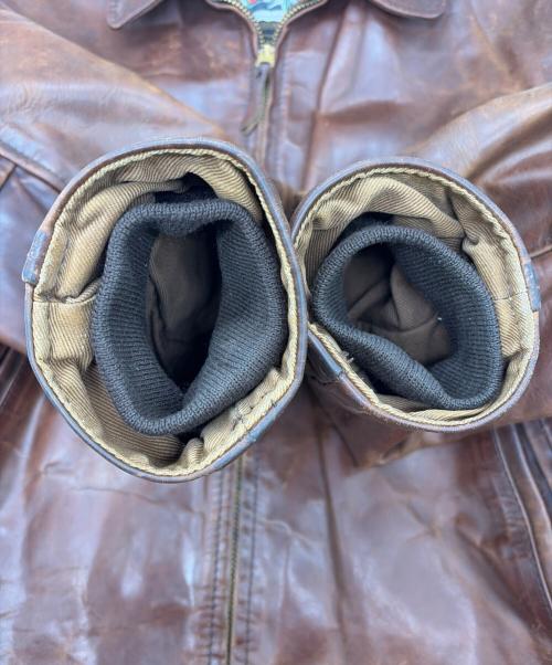 Aero LEATHER（エアロレザー）Aero LEATHER (エアロレザー) ホースレザージャケット ブラウン サイズ:SIZE 40（M)の古着・服飾アイテム