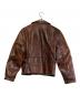 Aero LEATHER (エアロレザー) ホースレザージャケット ブラウン サイズ:SIZE 40（M)：40000円