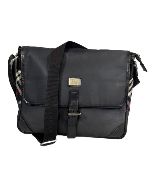 BURBERRY BLACK LABEL（バーバリーブラックレーベル）BURBERRY BLACK LABEL (バーバリーブラックレーベル) ナイロンショルダーバッグ ブラックの古着・服飾アイテム