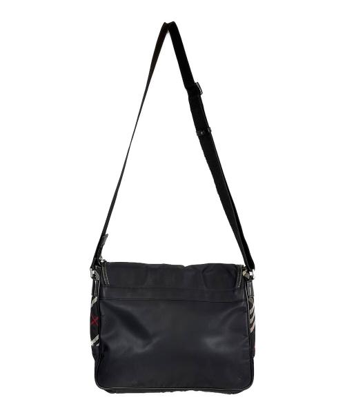 BURBERRY BLACK LABEL（バーバリーブラックレーベル）BURBERRY BLACK LABEL (バーバリーブラックレーベル) ナイロンショルダーバッグ ブラックの古着・服飾アイテム
