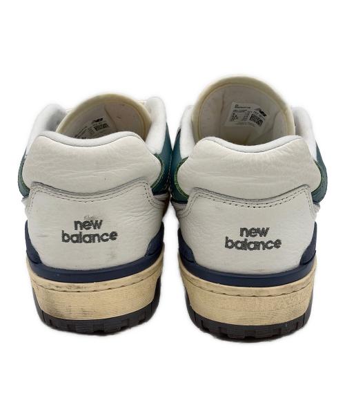 NEW BALANCE（ニューバランス）NEW BALANCE (ニューバランス) ローカットスニーカー ホワイト×グリーン サイズ:SIZE 27cmの古着・服飾アイテム