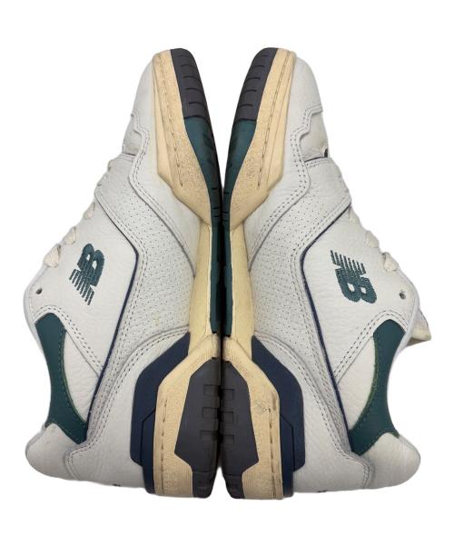 NEW BALANCE（ニューバランス）NEW BALANCE (ニューバランス) ローカットスニーカー ホワイト×グリーン サイズ:SIZE 27cmの古着・服飾アイテム