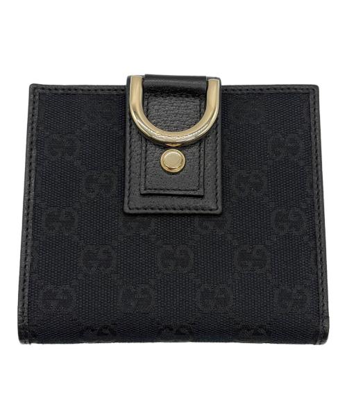 GUCCI（グッチ）GUCCI (グッチ) 2つ折り財布 ブラックの古着・服飾アイテム