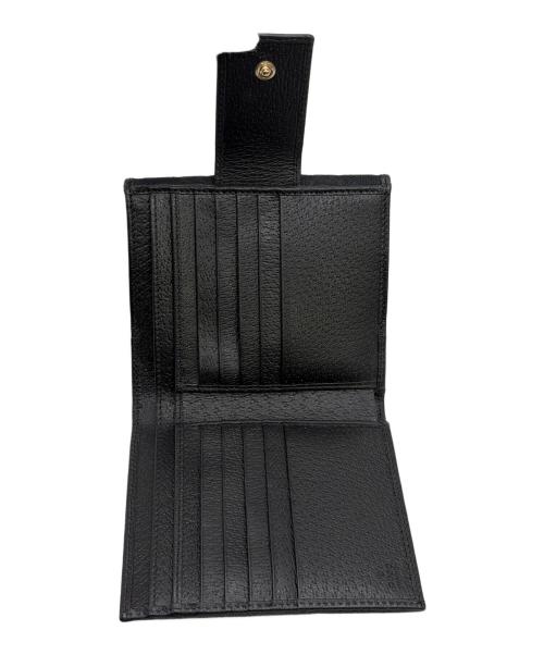 GUCCI（グッチ）GUCCI (グッチ) 2つ折り財布 ブラックの古着・服飾アイテム