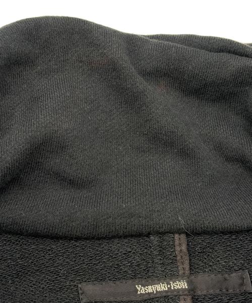 Yasuyuki Ishii（ヤスユキイシイ）Yasuyuki Ishii (ヤスユキイシイ) スウェットライダースジャケット ブラック サイズ:SIZE Freeの古着・服飾アイテム