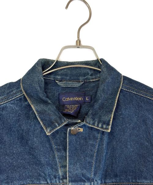 Calvin Klein（カルバンクライン）Calvin Klein (カルバンクライン) デニムジャケット インディゴ サイズ:SIZE Lの古着・服飾アイテム