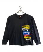 SUPREME×THRASHERシュプリーム×スラッシャー）の古着「長袖Tシャツ」｜ブラック