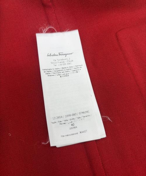Salvatore Ferragamo（サルヴァトーレ フェラガモ）Salvatore Ferragamo (サルヴァトーレ フェラガモ) ジャケット レッド サイズ:SIZE 40（M)の古着・服飾アイテム
