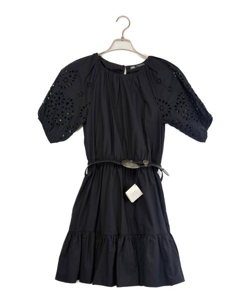 ZARA（ザラ）ZARA (ザラ) 半袖ワンピース ブラック サイズ:SIZE XSの古着・服飾アイテム
