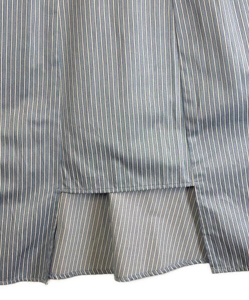 And Couture（アンドクチュール）And Couture (アンドクチュール) ストライプフリルケープワンピース スカイブルー サイズ:SIZE Freeの古着・服飾アイテム