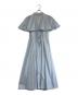 And Couture (アンドクチュール) ストライプフリルケープワンピース スカイブルー サイズ:SIZE Free：5000円