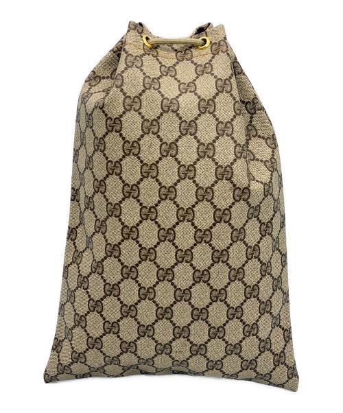 GUCCI（グッチ）GUCCI (グッチ) 巾着バッグ ベージュの古着・服飾アイテム