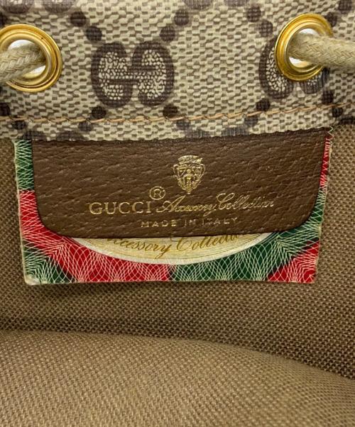 GUCCI（グッチ）GUCCI (グッチ) 巾着バッグ ベージュの古着・服飾アイテム