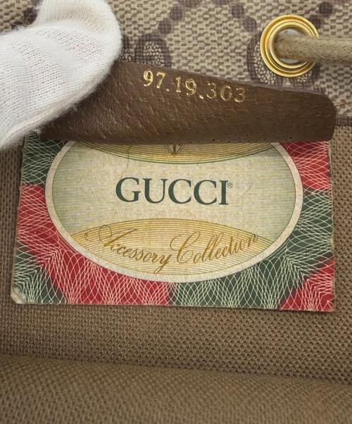 GUCCI（グッチ）GUCCI (グッチ) 巾着バッグ ベージュの古着・服飾アイテム
