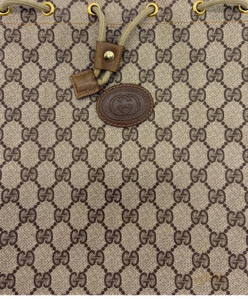 GUCCI（グッチ）GUCCI (グッチ) 巾着バッグ ベージュの古着・服飾アイテム