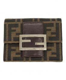 FENDI（フェンディ）の古着「3つ折り財布」｜ブラウン×ブラック