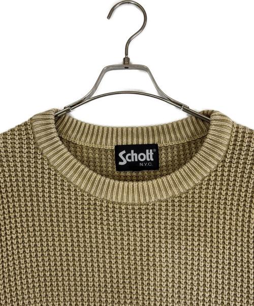 Schott（ショット）Schott (ショット) 厚手ニット カーキ サイズ:SIZE XLの古着・服飾アイテム