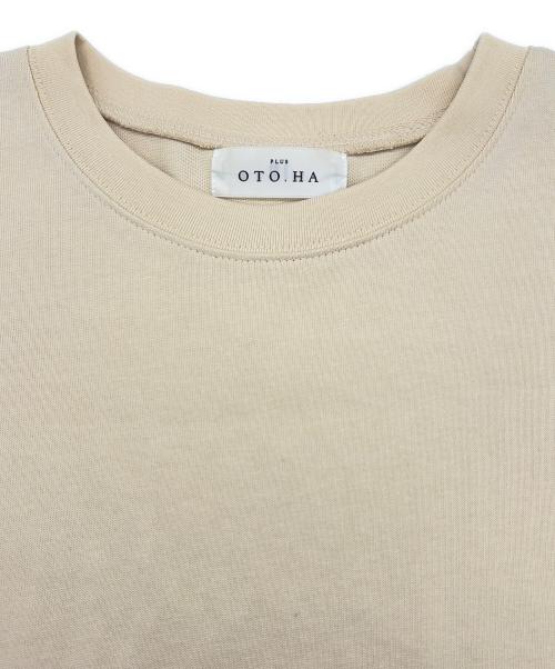 PLUS OTO.HA（プラスオトハ）PLUS OTO.HA (プラスオトハ) ヘビーウェイト天竺タフタドッキングワンピース ベージュ サイズ:SIZE 2（M)の古着・服飾アイテム