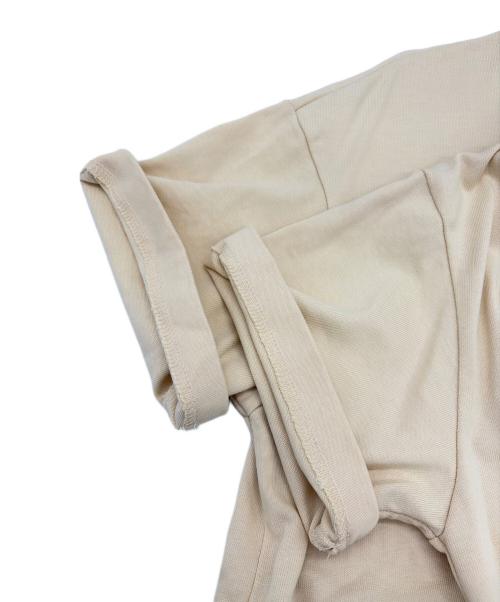 PLUS OTO.HA（プラスオトハ）PLUS OTO.HA (プラスオトハ) ヘビーウェイト天竺タフタドッキングワンピース ベージュ サイズ:SIZE 2（M)の古着・服飾アイテム