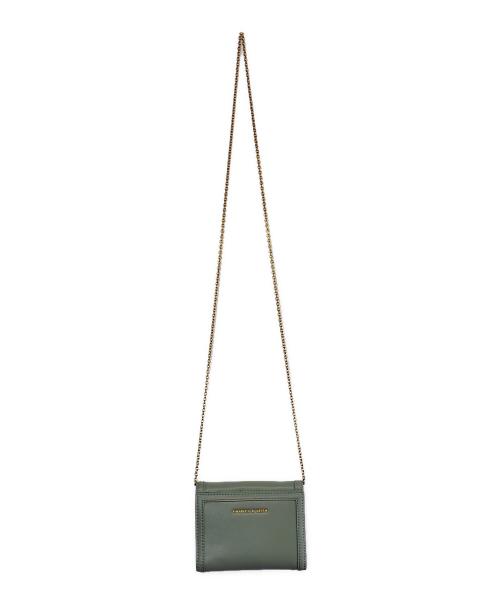 CHARLES & KEITH（チャールズアンドキース）CHARLES & KEITH (チャールズアンドキース) バックルウォレット グリーンの古着・服飾アイテム