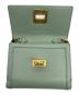 中古・古着 CHARLES & KEITH (チャールズアンドキース) バックルウォレット グリーン：3000円