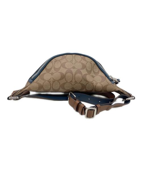COACH（コーチ）COACH (コーチ) ボディーバッグ ブラウン×ネイビーの古着・服飾アイテム