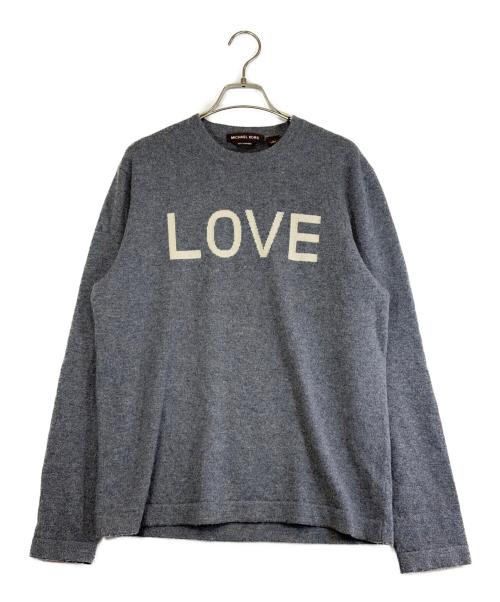 MICHAEL KORS（マイケルコース）MICHAEL KORS (マイケルコース) カシミヤニット グレー サイズ:SIZE Lの古着・服飾アイテム