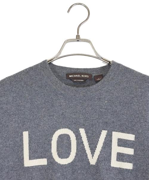 MICHAEL KORS（マイケルコース）MICHAEL KORS (マイケルコース) カシミヤニット グレー サイズ:SIZE Lの古着・服飾アイテム