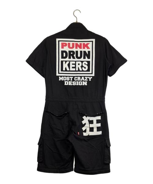 PUNK DRUNKERS（パンクドランカーズ）PUNK DRUNKERS (パンクドランカーズ) つなぎ ブラック サイズ:SIZE Sの古着・服飾アイテム