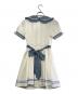 SECRET HONEY (シークレットハニー) 半袖ワンピース ブルー×ホワイト サイズ:SIZE 2（M)：6000円
