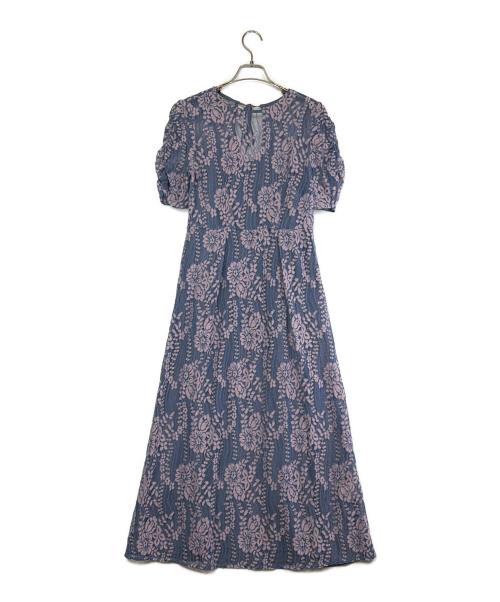 Kaene（カエン）Kaene (カエン) 半袖ワンピース ブルー×ピンク サイズ:SIZE 36（S）の古着・服飾アイテム