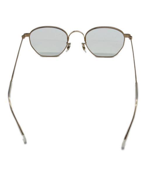 GLOBE SPECS（グローブスペックス）GLOBE SPECS (グローブスペックス) 伊達眼鏡 ゴールドの古着・服飾アイテム