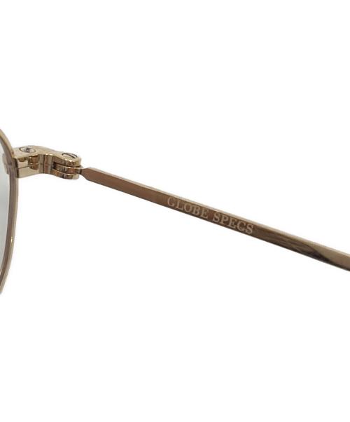 GLOBE SPECS（グローブスペックス）GLOBE SPECS (グローブスペックス) 伊達眼鏡 ゴールドの古着・服飾アイテム