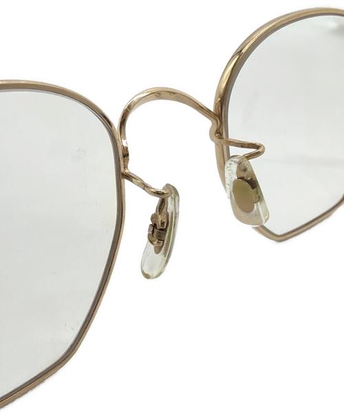 GLOBE SPECS（グローブスペックス）GLOBE SPECS (グローブスペックス) 伊達眼鏡 ゴールドの古着・服飾アイテム