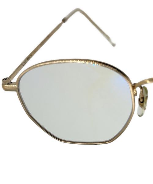 GLOBE SPECS（グローブスペックス）GLOBE SPECS (グローブスペックス) 伊達眼鏡 ゴールドの古着・服飾アイテム