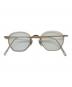 GLOBE SPECS (グローブスペックス) 伊達眼鏡 ゴールド：10000円
