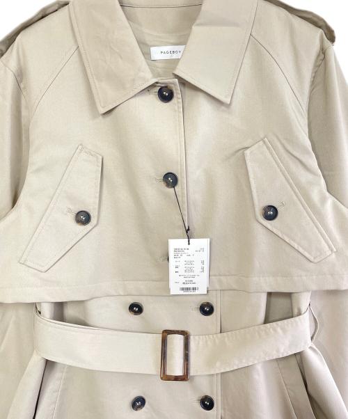 PAGEBOY（ページボーイ）PAGEBOY (ページボーイ) トレンチコート ベージュ サイズ:SIZE Free 未使用品の古着・服飾アイテム