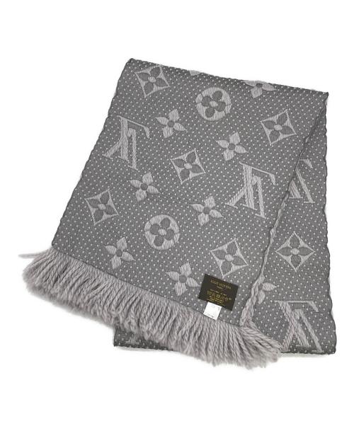LOUIS VUITTON（ルイ ヴィトン）LOUIS VUITTON (ルイ ヴィトン) エシャルプ ロゴマニア/マフラー グレーの古着・服飾アイテム