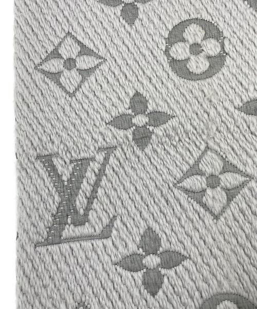 LOUIS VUITTON（ルイ ヴィトン）LOUIS VUITTON (ルイ ヴィトン) エシャルプ ロゴマニア/マフラー グレーの古着・服飾アイテム