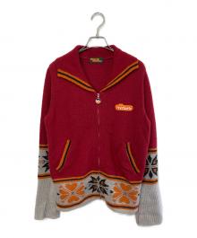 Hysteric Glamour（ヒステリックグラマー）の古着「ニットジャケット」｜レッド
