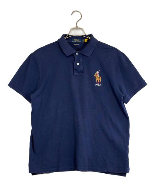 POLO RALPH LAUREN（ポロ・ラルフローレン）POLO RALPH LAUREN (ポロ・ラルフローレン) 半袖ポロシャツ ネイビー サイズ:SIZE Lの古着・服飾アイテム