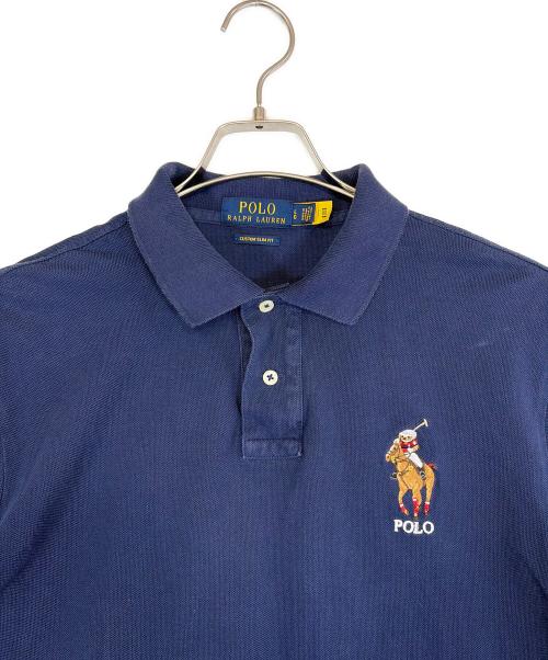 POLO RALPH LAUREN（ポロ・ラルフローレン）POLO RALPH LAUREN (ポロ・ラルフローレン) 半袖ポロシャツ ネイビー サイズ:SIZE Lの古着・服飾アイテム
