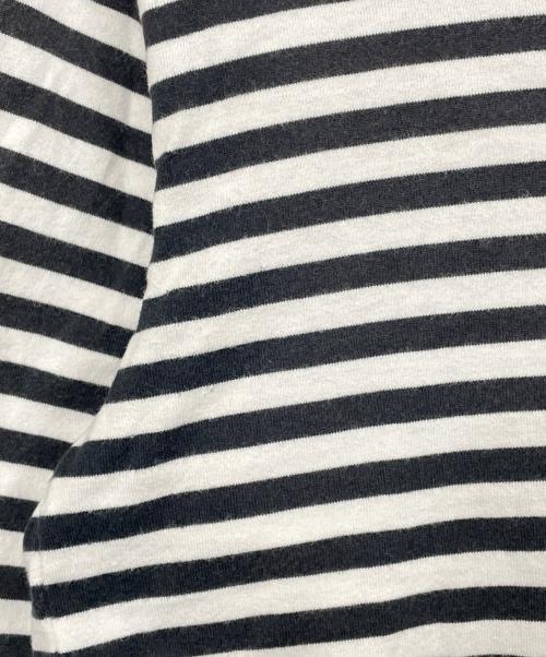 PLAY COMME des GARCONS（プレイコムデギャルソン）PLAY COMME des GARCONS (プレイコムデギャルソン) 長袖カットソー/ボーダーカットソー ブラック×ホワイト サイズ:Mの古着・服飾アイテム